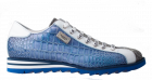 Harris 2892 10.548 Blue croco White combi Schnürschuhe