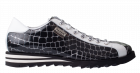 Harris 2892 10.549 Black croco White combi Schnürschuhe