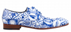 Mascolori Delftsblauw Tiles Blue Schnürschuhe