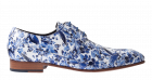 Mascolori Delftsblauw Lack Schnürschuhe