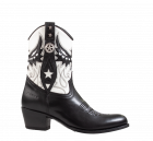 Sendra 14298 Black White Westernboot