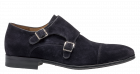 Van Bommel SBM-30020-41-01 H blau Veloursleder Monk-Schnallenschuh