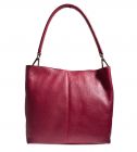 Chantal 1993 bordeaux leder Handtasche.