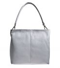 Chantal 1993 leder Handtasche grau mit 3 Fächer. 