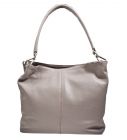 Tasche licht taupe mit Drei Fächer mit Zippern