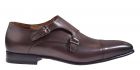 Van Bommel SBM-30014-21-01 H braun Leder Monk-Schnallenschuh.
