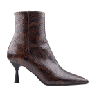 AGL Ide Bootie Brown Black print Stiefelette