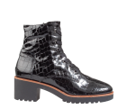 DL-Sport 5931 schwarz Kroko Schnürboot