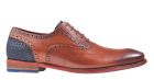 Floris van Bommel De Stapper 03.00 SFM-30229-24-01 G1/2 cognac veterschoen.