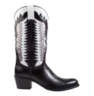 Sendra 18713 black white combination Westerboot