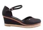 Tommy Hilfiger Basic Closed Toe Mid Wedge schwarz Espadrille