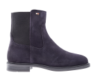 Tommy Hilfigewr Enamel Flag suède ankle bleu Chelsea Boot