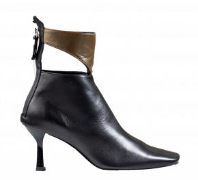 AGL D 259505 schwarz oliv combi Stiefelette