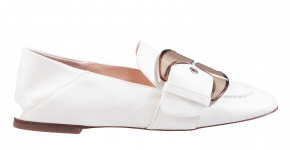 AGL Sheryl Buckles Offwhite Mokassin