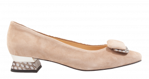 Brunate 32179 beige Veloursleder Pump