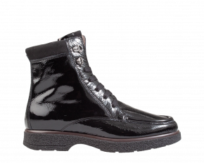 DL-Sport 5905 schwarz Lackleder Schnürboot