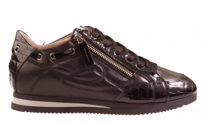 DL Sport 5861 schwarz Leder Sneaker