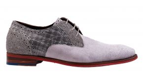 Floris van Bommel De Stapper 17.64 SFM-30161-32-02 Light Grey Schnürschuh.