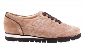 Hassia 2-30-1592 taupe Veloursleder Damenschnürer