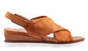 Hassia 1-30-3032 H cognac Veloursleder Sandale.