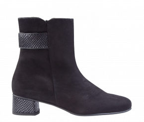Hassia 6-30-3092 schwarz Veloursleder Stiefelette