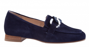 Hassia 5-30-0846 blau Veloursleder Slipper