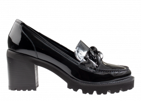 Luca Grossi H410M schwarz Lackleder Pump