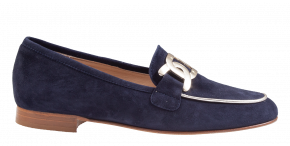 Paulette H435M Blau Veloursleder Mokassin