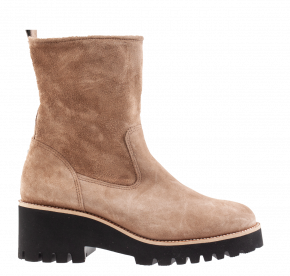 Paul Green 9017-072 taupe Veloursleder Stiefelette