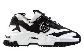 Philipp Plein Vegan Trainer USC-0122 zwart/wit Sneaker