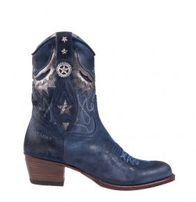 Sendra 14298 blau Westernstiefel