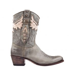 Sendra 14298 olive grün Westernstiefel