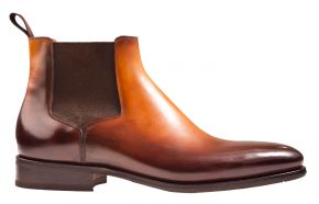 Santoni 17027 cognac Leder Stiefel