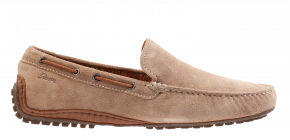 Sioux Callimo taupe Veloursleder Mokassin
