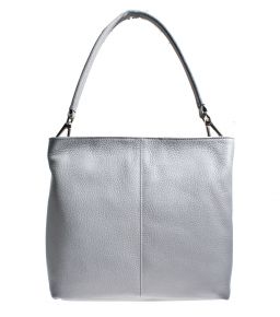 Chantal 1993 leder Handtasche grau mit 3 Fächer. 