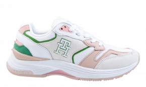 Tommy Hilfiger Modern Prep Runner weiß grün Sneaker