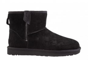 UGG Classic Mini Bailey Zip Black Boot