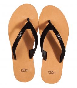 UGG Tawney Logo schwarz Pantolette