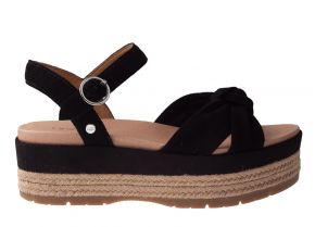 UGG Trisha schwarz Veloursleder Sandale