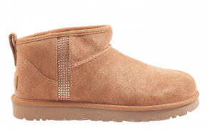 UGG Classic Ultra Mini Bling kurzer Stiefel Chestnut