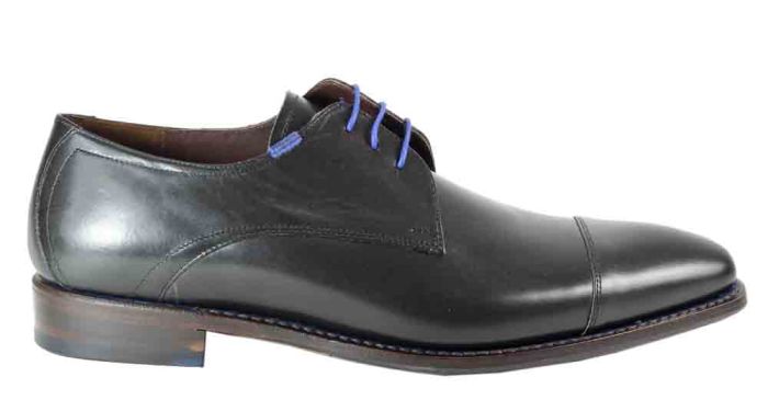 Floris van Bommel 14370/01 H zwart veterschoen.
