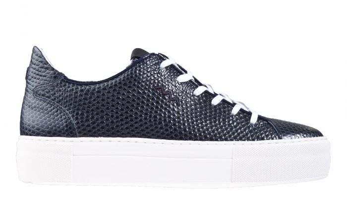 Floris van Bommel 85297/01 blauw print sneaker.