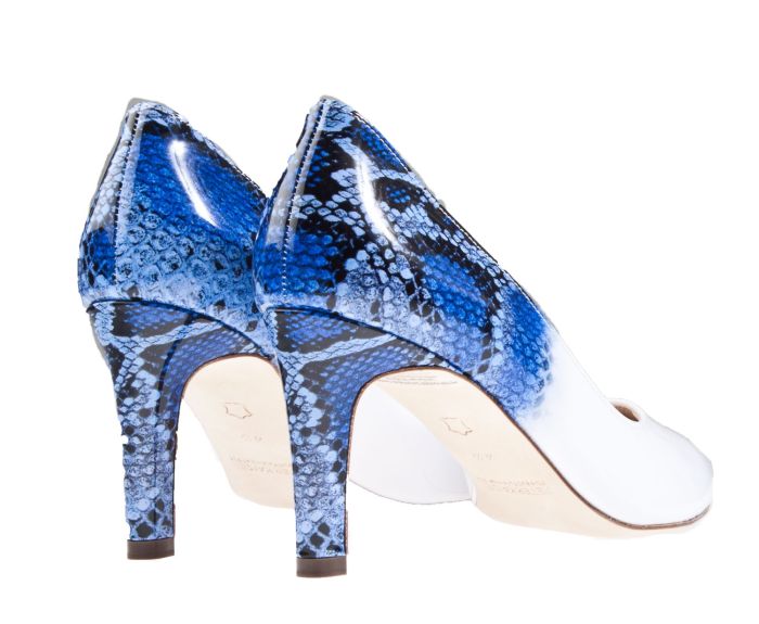 HIGH ON DIY | Manolo Blahnik pump met strepen 